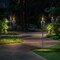 Sorbus Set of 4 Stainless Steel 5ft Outdoor Torches - Decorative Garden & Yard Lights - Fiberglass Wick & Snuffer Cap